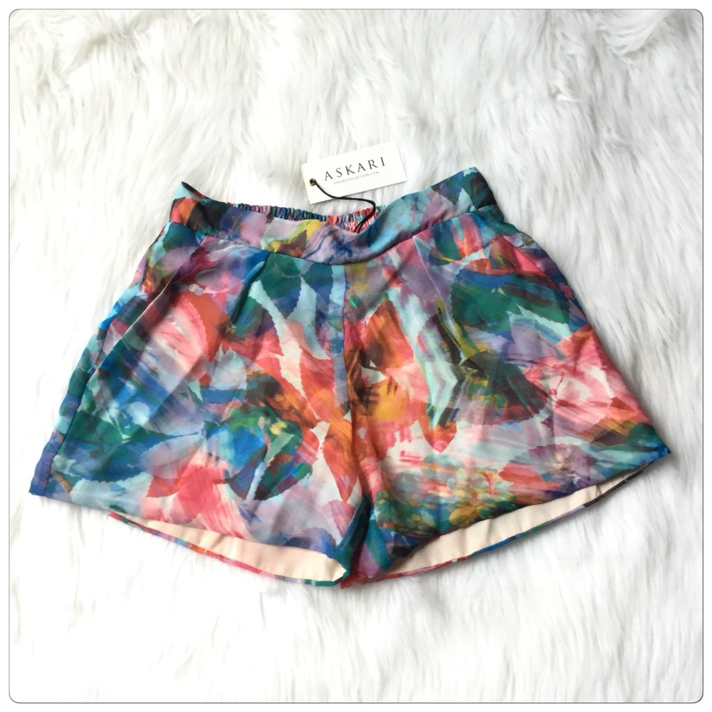 Rainbow Shorts Pants NWT